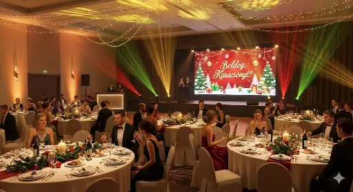 Elegáns gálavacsora látványterve